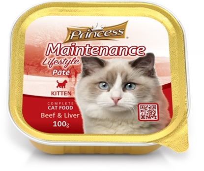 Picture of PRINCESS PATE KITTEN Beef & Liver